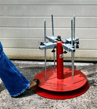 Foot Operated Spray Table