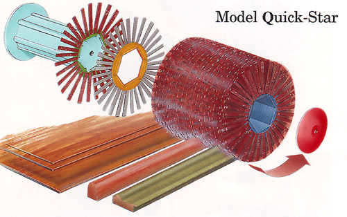 Picture of a Model Quick-Star abrasive disc